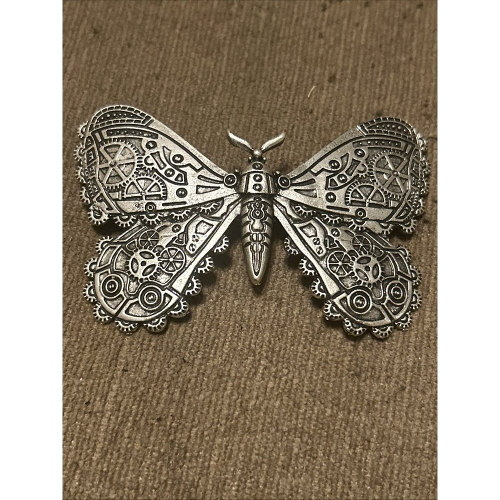 BUTTERFLY HAIR Clip BARRETTE Goth Emo Funk Style Punk Robo Cyber Hair Accessory